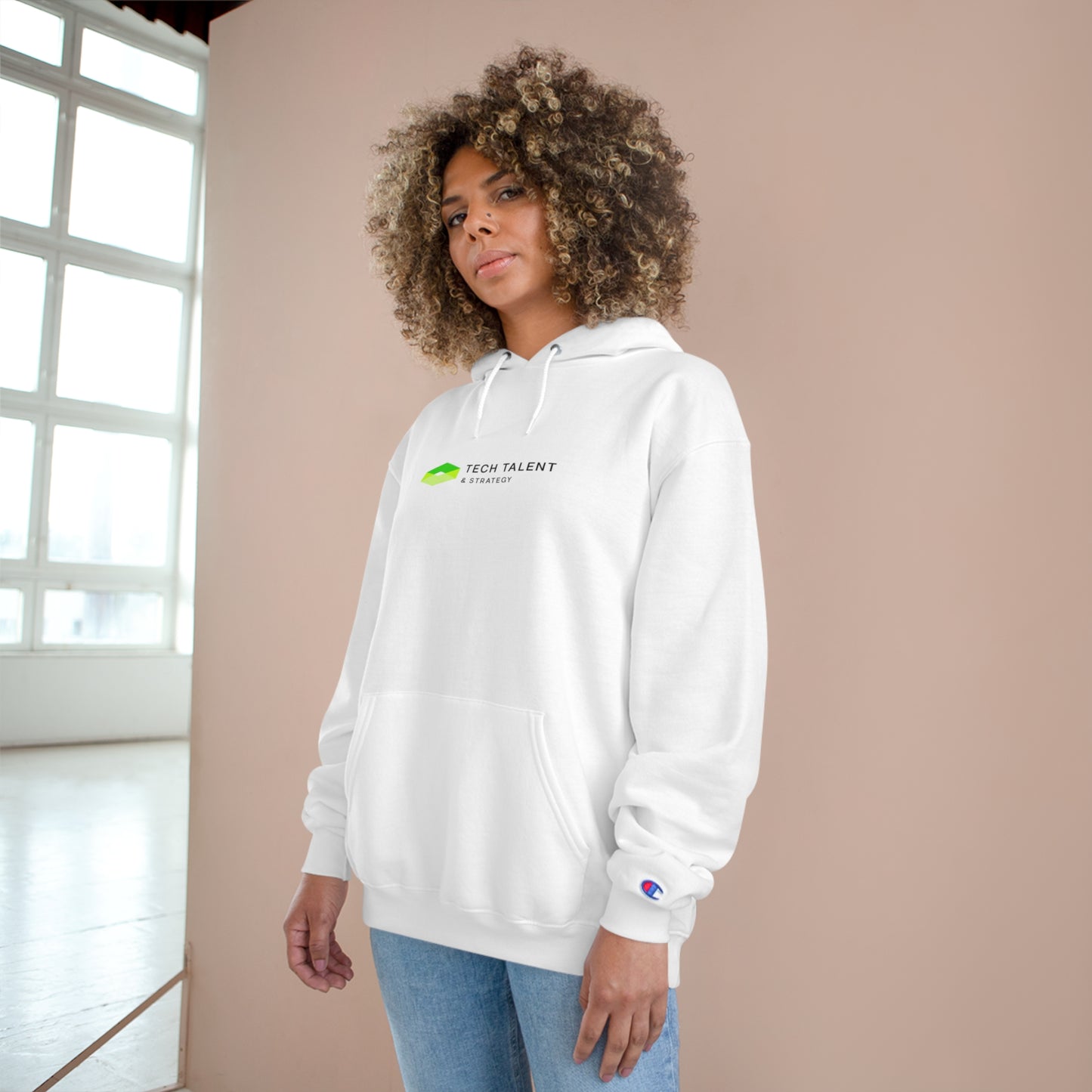 Green Logo Champion Hoodie