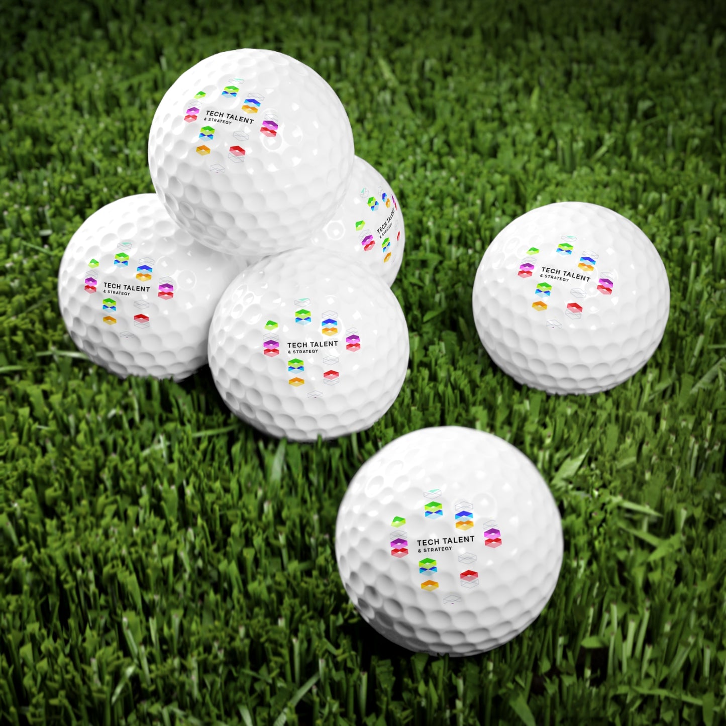 TTS Logo Golf Balls, 6pcs