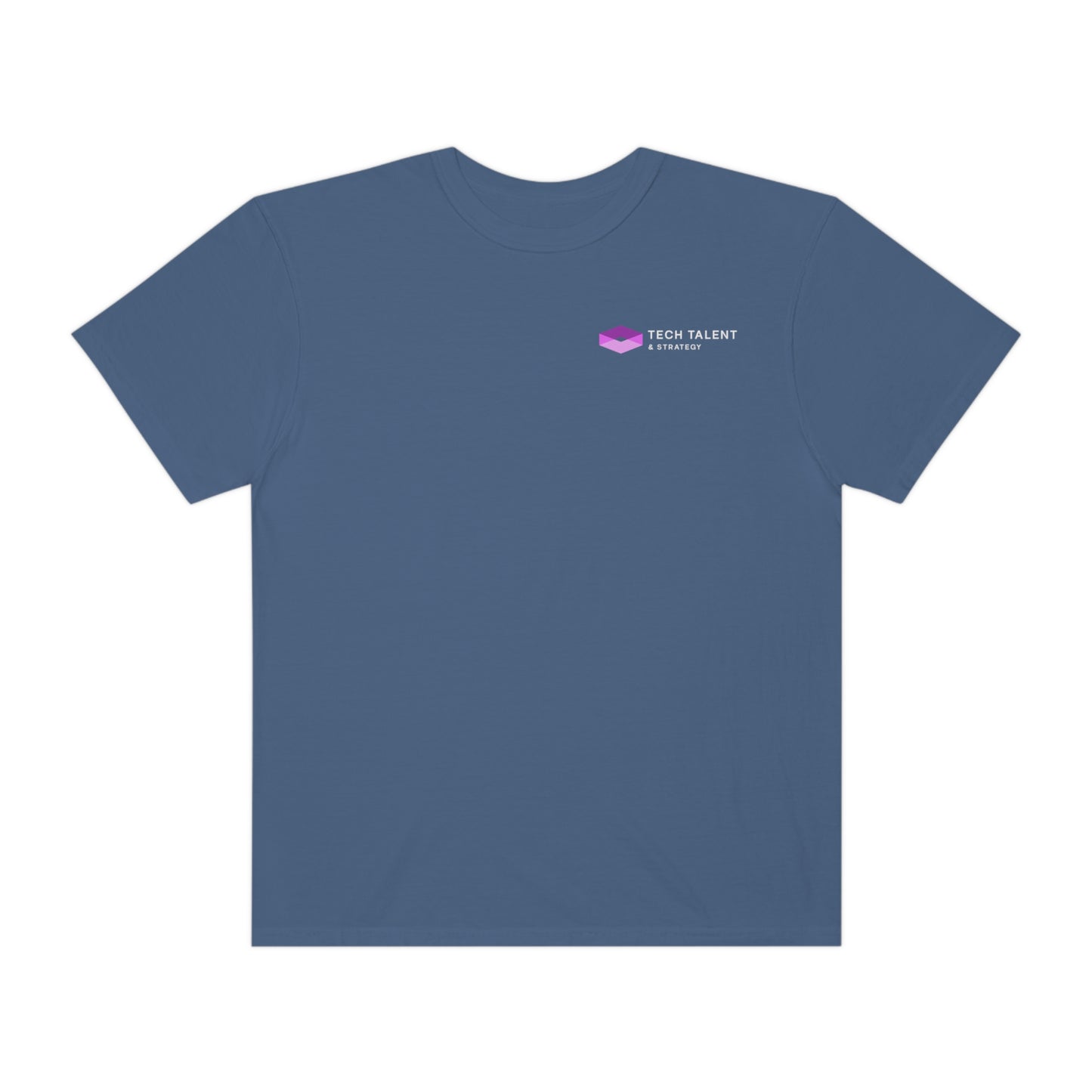 Unisex Purple Logo Garment-Dyed T-shirt