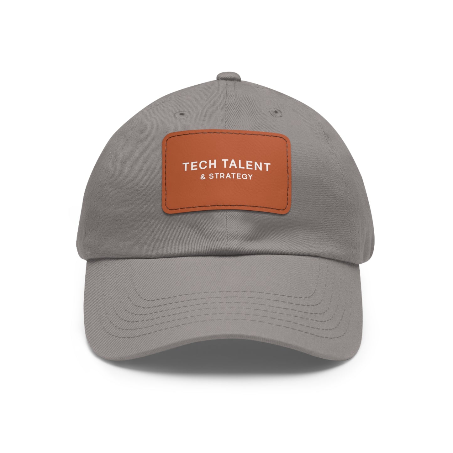 Leather Patch Logo Dad Hat