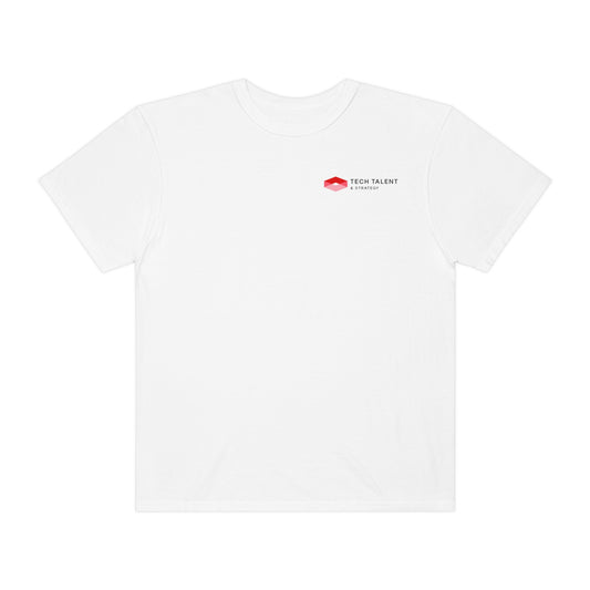 Unisex Red Logo Garment-Dyed T-shirt